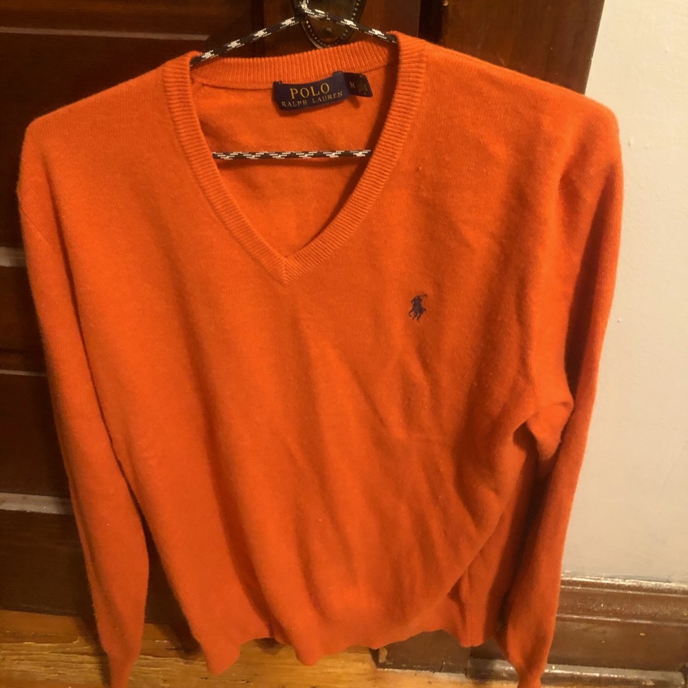 Ralph Lauren polo sweater burnt orange